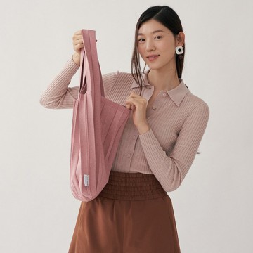 PLEATS MAMA - Tote Bag (Glitter Rose Gold)